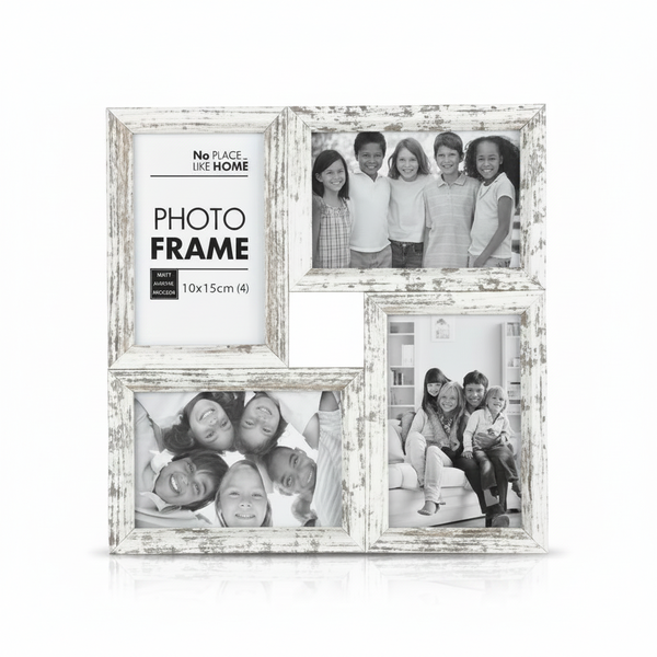 No Place Like Home Wooden 4-Hole Collage Picture Frame 15x10(4) - 2 Pack