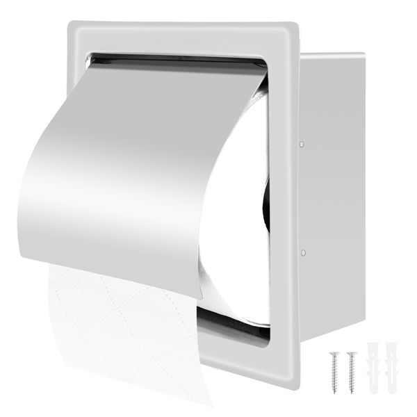 Stainless Steel Recessed Toilet Paper Modern Toilet Paper Holder