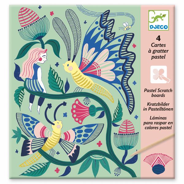 Djeco Scratch Card Crafts - Fantasy