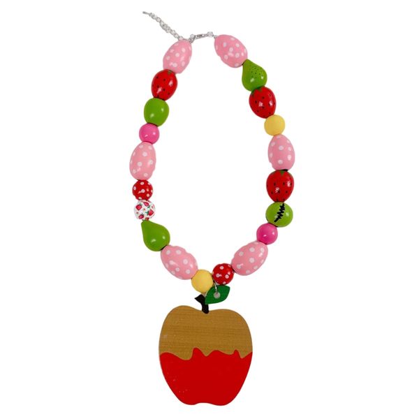 Dopamine Apple Necklace - Red
