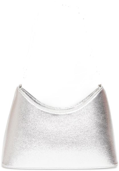 Quiz - Women Silver Diamante Twist Handle Bag