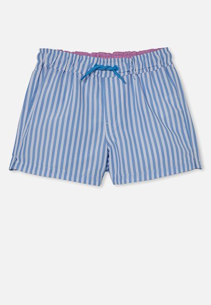 Bailey Board Short - Dusk Blue/White Stripe