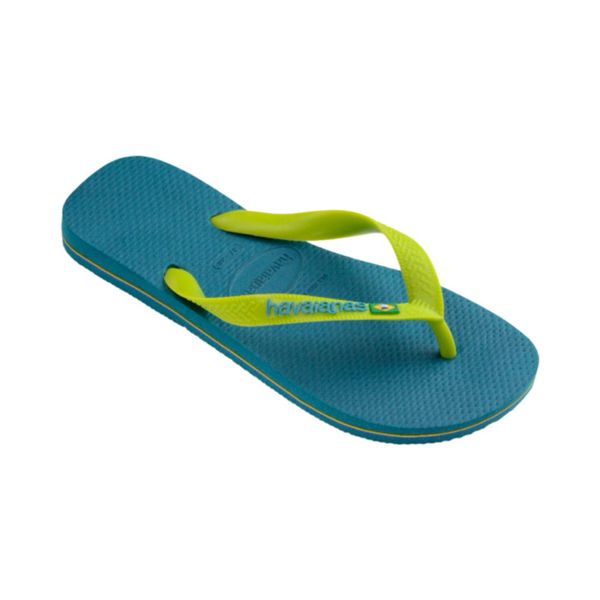 Havaianas Men's Flip Flop Brasil Logo Amazonite