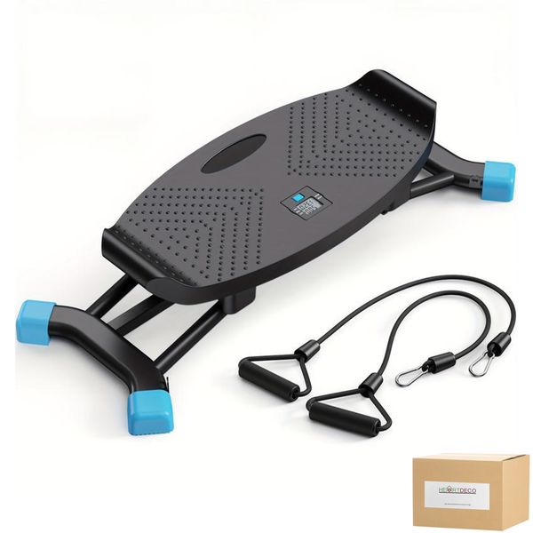 Heartdeco Adult Balance Board - Resistance Stepper - Portable Rocking Board