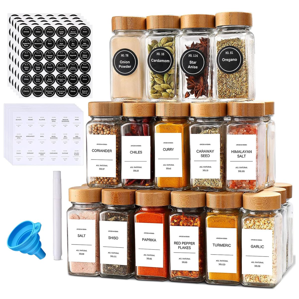 Kitchen Plastic Drawer Type Spice Box With Spoon Kitchen Punch-free Multi-function Seasoning Rack Wall Mounted Seasoning Box