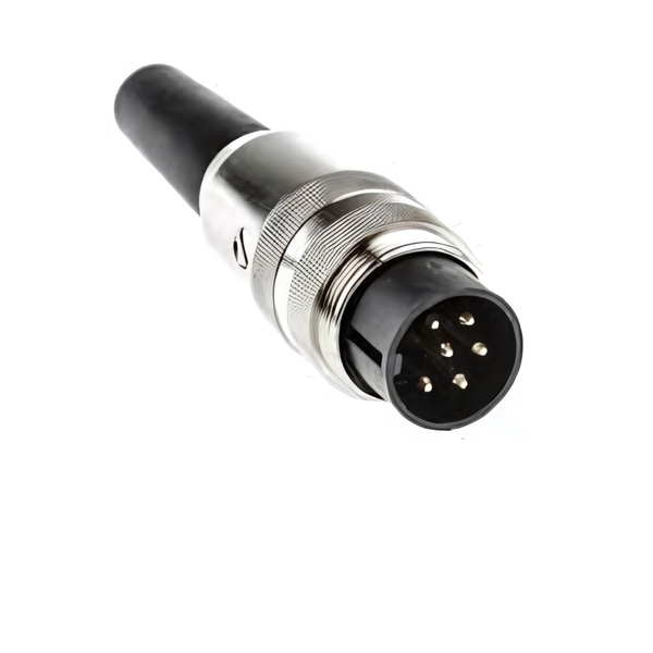 SV60M Inline DIN Circular Cable Plug Connector 6 Way Male Solder 250VAC 5A