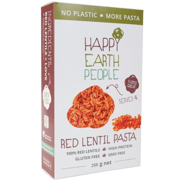 Happy Earth People Red Lentil Pasta - 250g