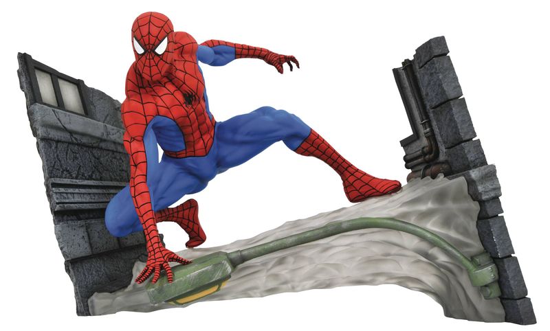 Marvel Gallery Spider-Man Webbing Comic Diorama PVC Statue