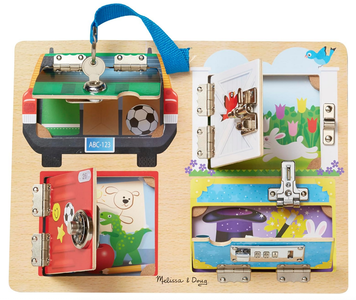 Melissa &amp; Doug Lock &amp; Latch Wooden Board (Educational Toy)