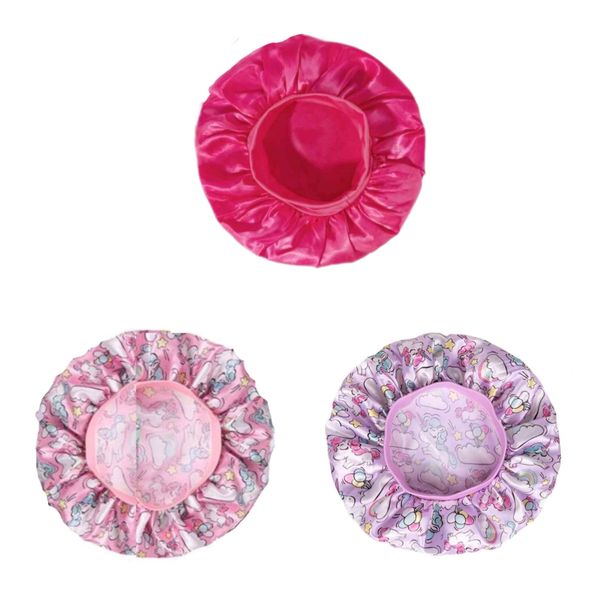 3pcs Toddler Various Patterns Bonnets with Narrow Brim