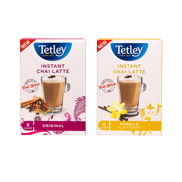 Tetley Instant Chai Duo (8 x Latte Original + 8 x Chai Latte Vanilla)