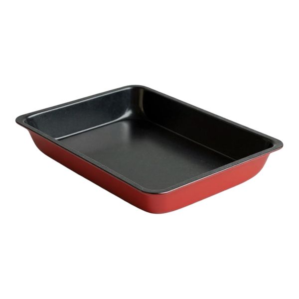 Baking Tray Rectangular Red Non-Stick