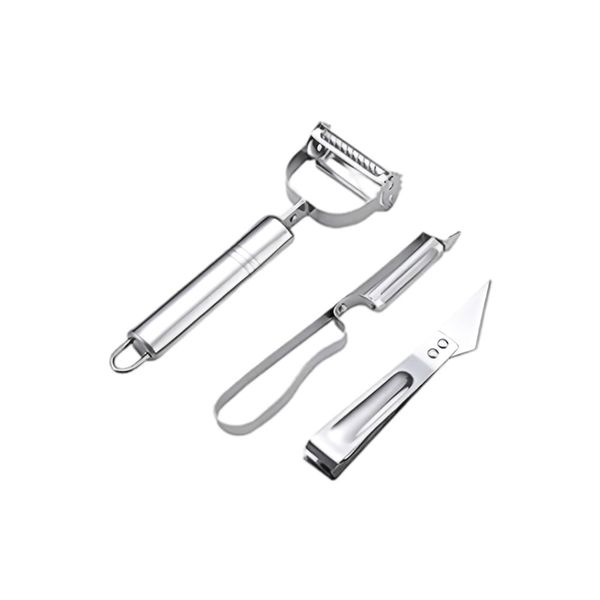 Multi-functional 3 in 1 Stainless Steel Vegetable Peelers Set