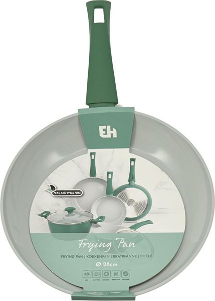 Excellent Houseware Aluminium Non-Stick Frying Pan Diameter 28cm - Green