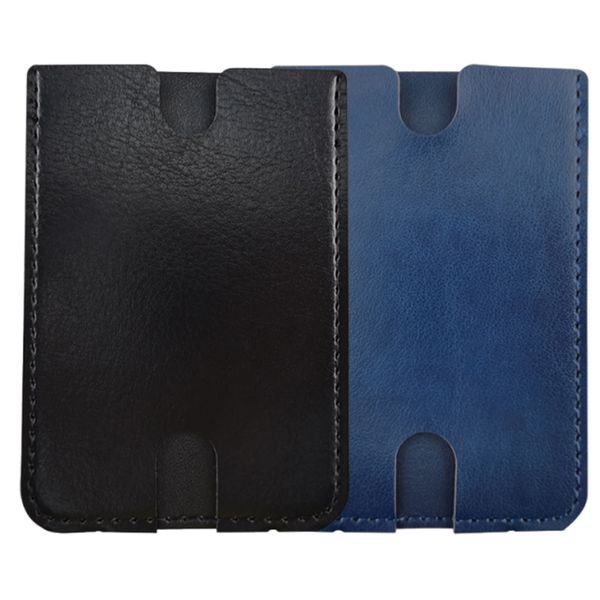 2Pcs Phone Card Holder Stick-On Leather Wallet Credit Card Card Slot Holder