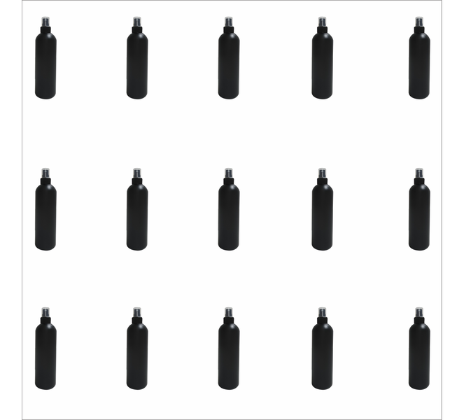 15 x 250ml Black Mist Spray Bottles - Refillable/Leak-Proof