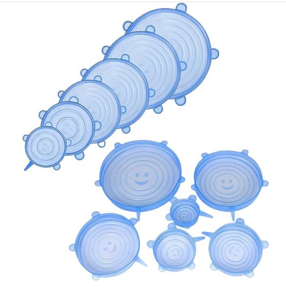 Reusable Silicone Stretch Lids - 2 x 6 Packs
