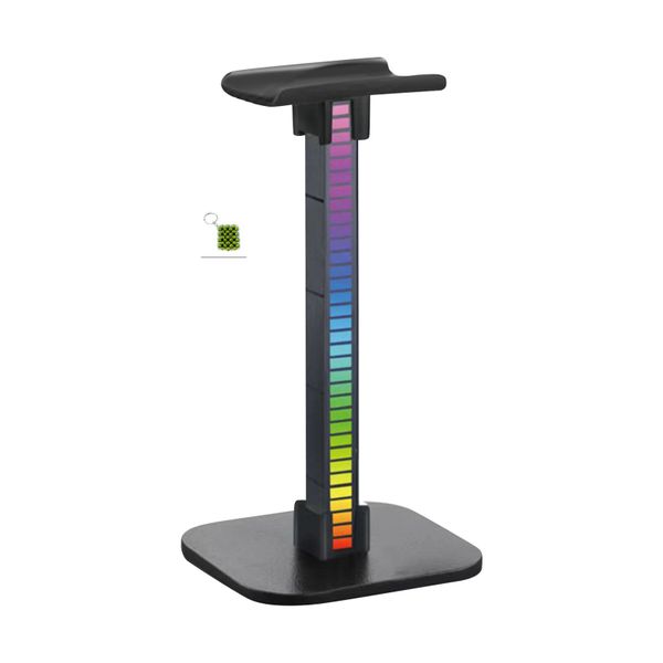 RGB Gaming Headphone Stand With Pickup Rhythm Light T-12 + Key Holder
