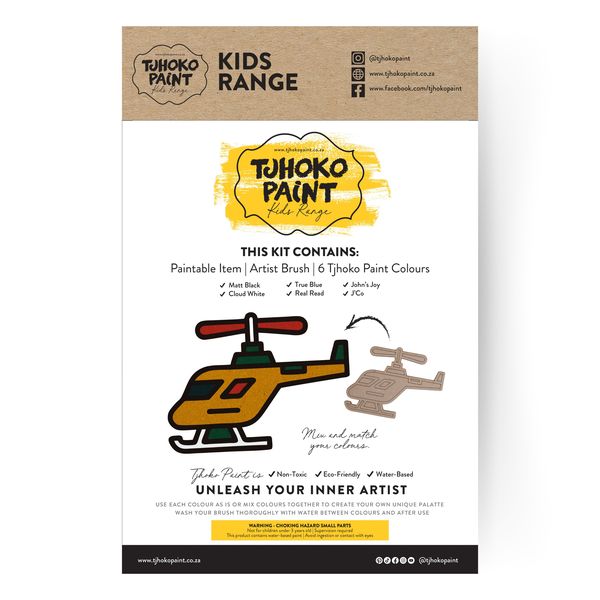 Tjhoko Paint - Kiddies Range - Helicopter