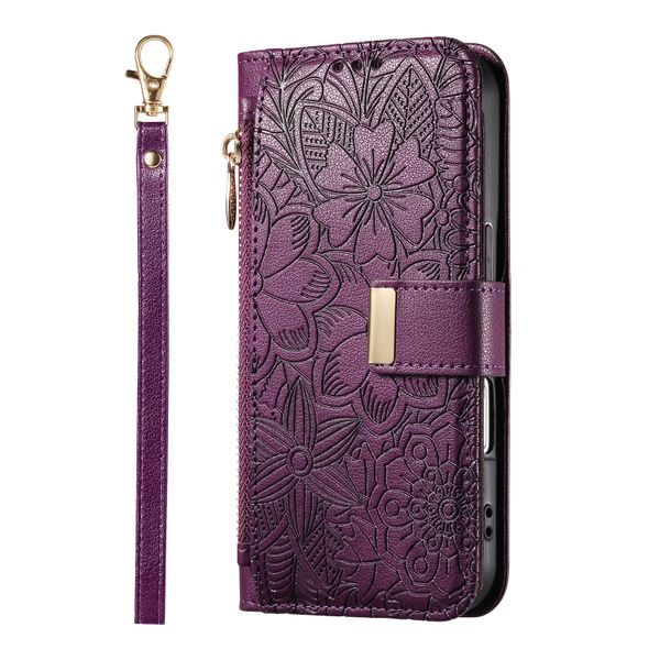 Hanging Rope Holder Leather Phone Case Compatible with iPhone 12 PRO MAX