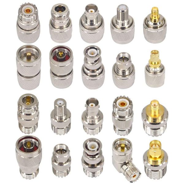 Rf Coaxial Connector Kit Uhf So239 Pl259 Adapter Set For Cb Antenna