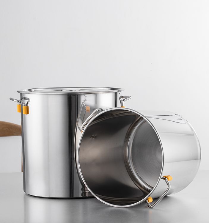 Kitchen Pots and Pans 201 Stainless Steel Large Capacity Cooking Pots 35L  Kitchen Pots and Pans