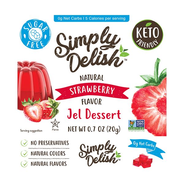 Simply Delish - Natural - Strawberry - Jel Dessert