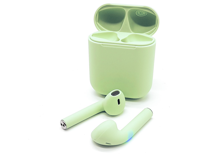 Wireless Earbud, Bluetooth Headphones with Charging Case - Green