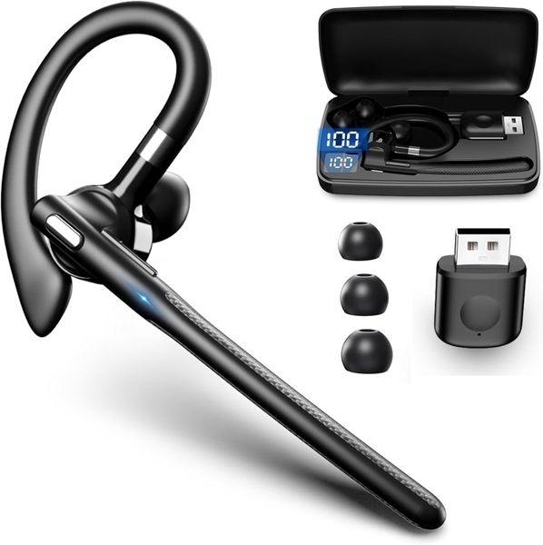 Wireless Business Bluetooth Earpiec Noise Canceling Headphones