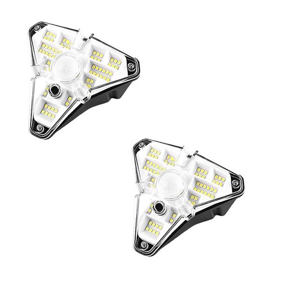 2 Set Of Solar Motion Sensor 3 Sides Glowing Wall Lamp FA-GL68COB