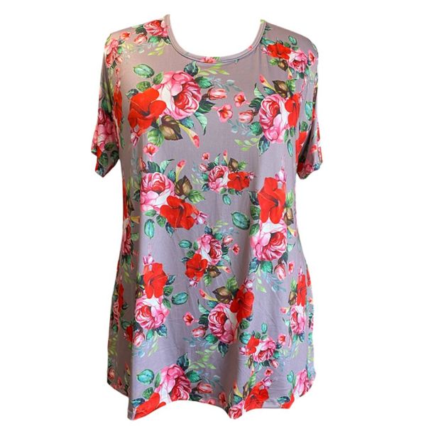 Plus Size Bon Bon Floral Top