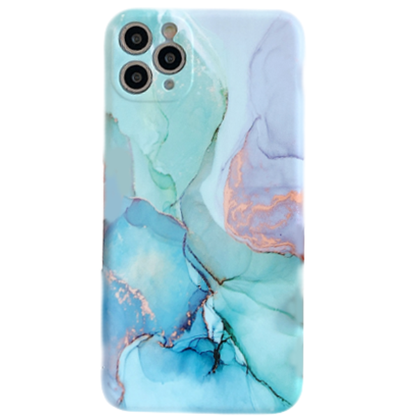 Blue &amp; Gold Marble Swirl image