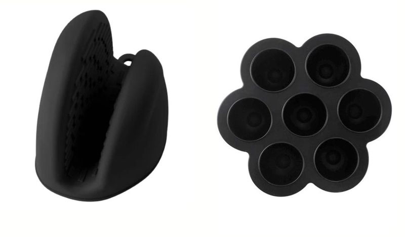 BPA Free Silicone Air Fryer Cake Pan and Oven Mitt