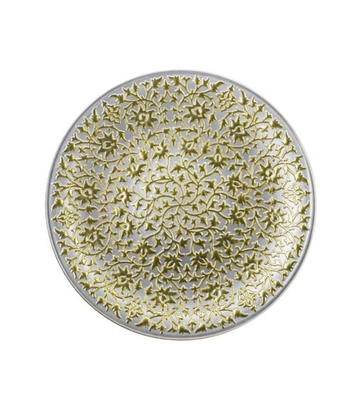 Irena Plate Shiraz 35cm Pearl &amp; Gold