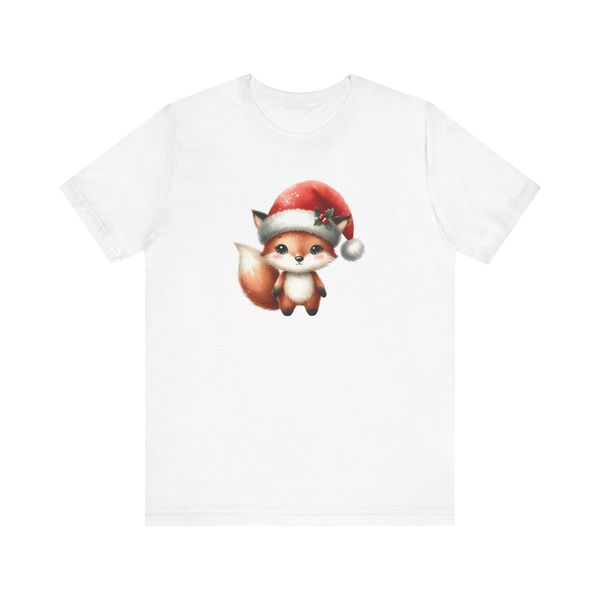 Festive Fox Kids T-shirt (white)