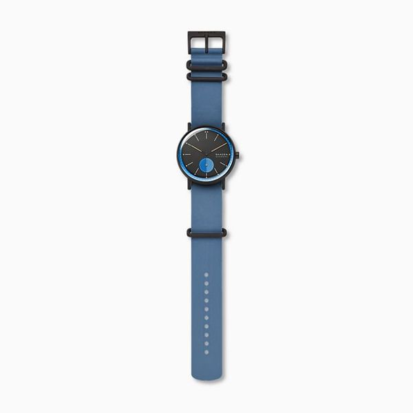 Skagen Signatur Field Watch SKW6539 42mm Black &amp; Blue On Blue Silicone