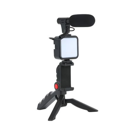 Plokama Pk-771 Professional Vlogging kit With Mic, Led Light And Tripod Image