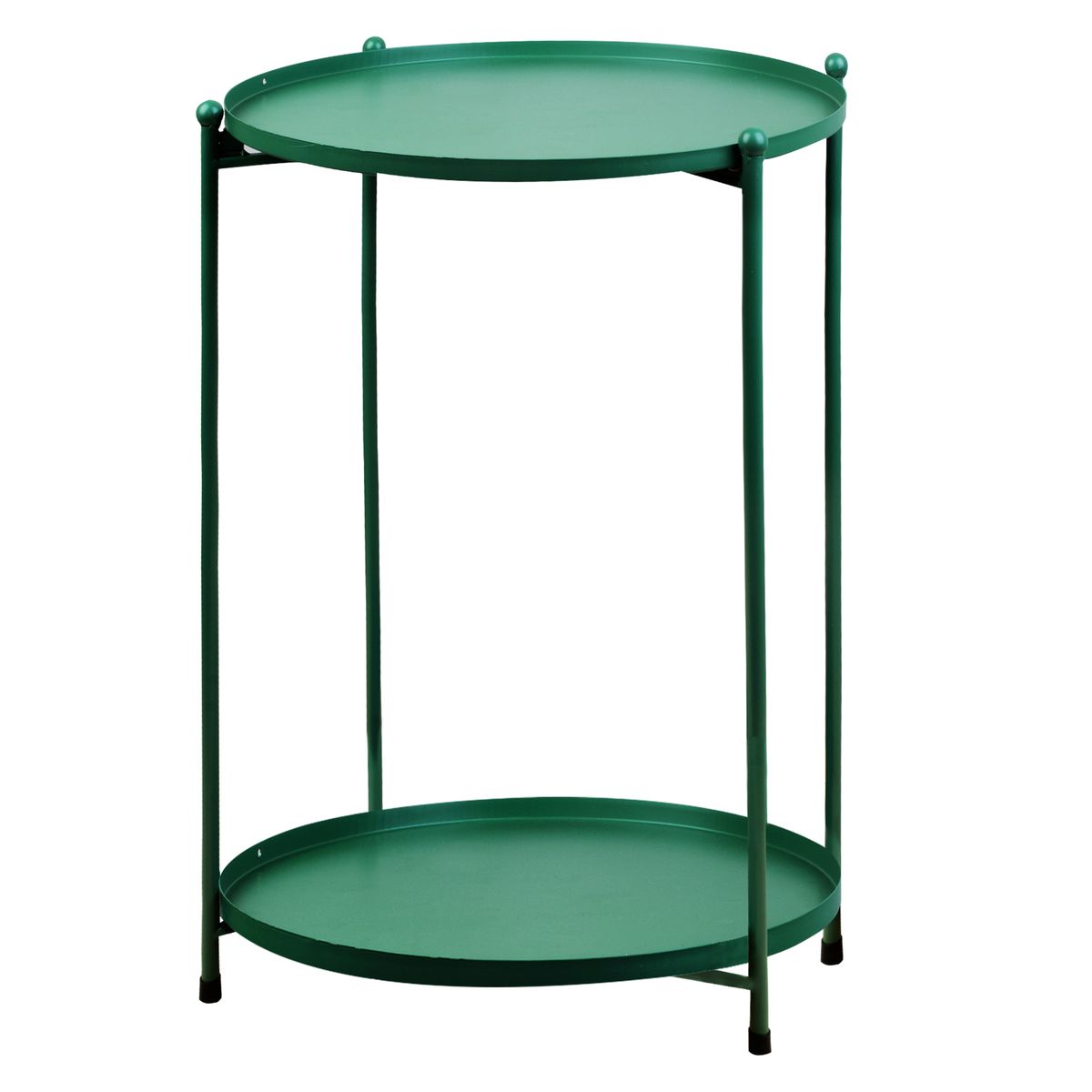 set of 2 metal side table action