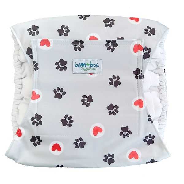Male Dog Diaper - Paw