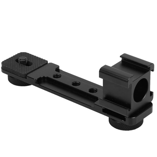 Triple Hot Shoe Rod for Gimbal Camera Phone Light