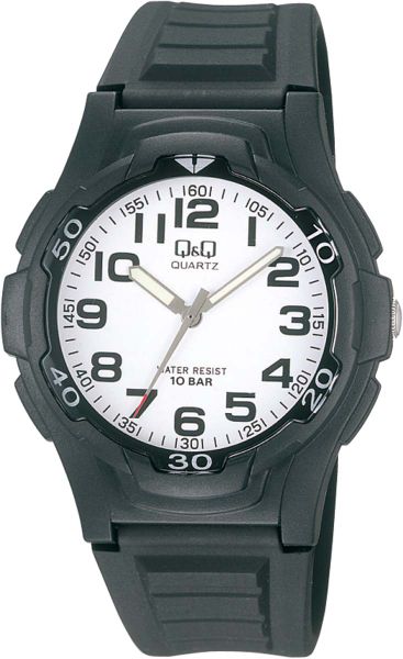 Q&amp;Q Gents Plastic Fashion Watch - White Dial