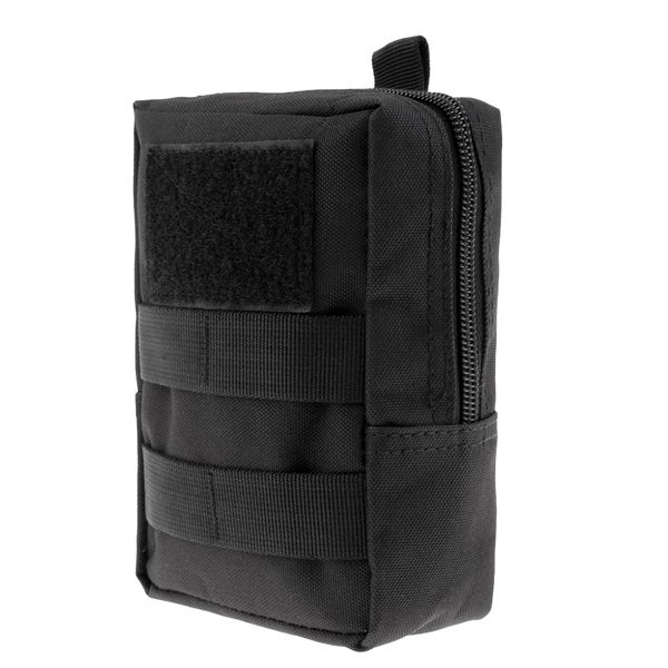 Multi-Purpose Compact Tactical Molle Pouch Waist Bag - Black
