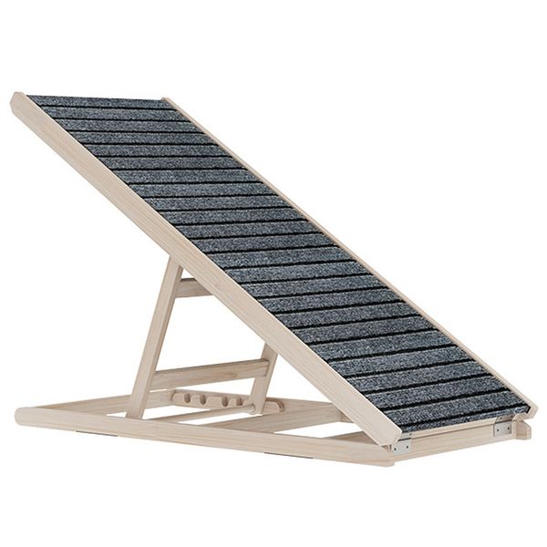 Adjustable Foldable Wooden Pet Ladder Dog Ramp