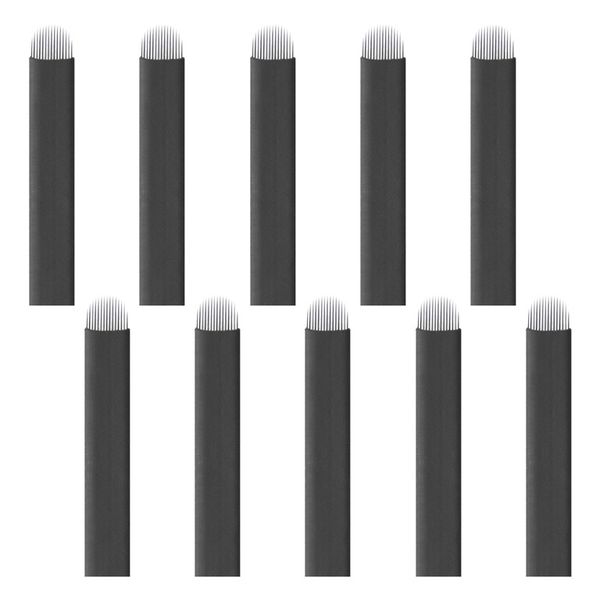 PMU/Microblading Blade Flex Black - Ultra Fine (0.18) #12U (10 Piece)