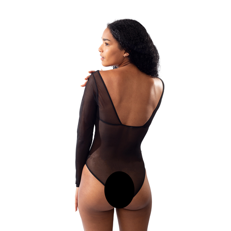 Edendiva's Black Lace Wind Button Mature Transparent Sexy Bodysuit, Shop  Today. Get it Tomorrow!