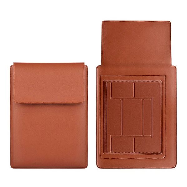 COTEetCI Multifunction Leather Liner Bag For MacBook 13 - Dark Green