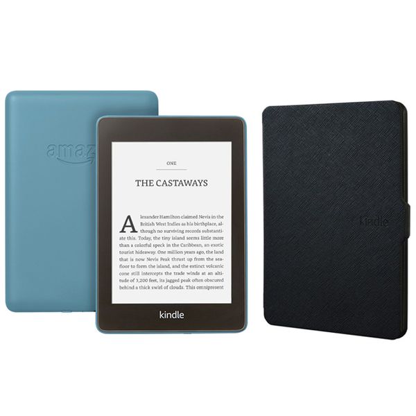 Kindle Paperwhite Wi-Fi With S/O 8GB (10th Gen 2018) Blue With Black Cover