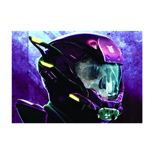 Skull Red Gamer - A1 Poster