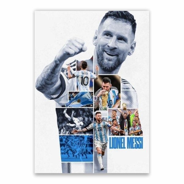 Lionel Messi Argentina Collage Poster - A1