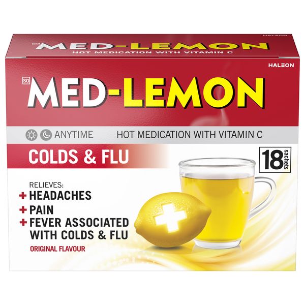 Med-Lemon Hot Medication Original 18 Sachets